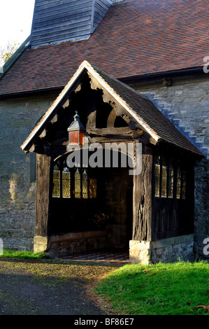 The South Porch, St. Mary`s Church, Wolverton, Warwickshire, England, UK Stock Photo